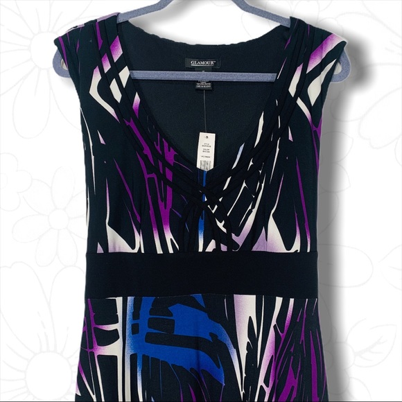 Glamour Multi Color Tiger Print Dress - Sz 16 - Picture 12 of 15